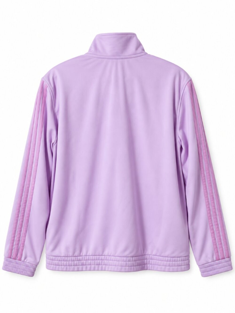 Adidas Womens Track Jacket XL Purple Full Zip 3-Stripe Activewear NWT - Picture 3 of 6